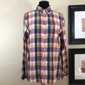 Hollister Plaid Button Down Long Sleeve